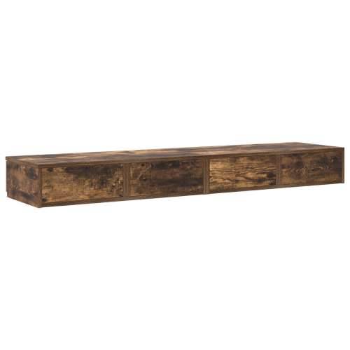 ladice za krevet od dimljenog hrasta 135x36,5x16,5 cm od kompozitnog drveta Cijena