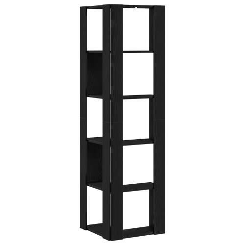 Kutna Polica 5-Tier Crni Orah 50x50x179 cm Drvo Cijena