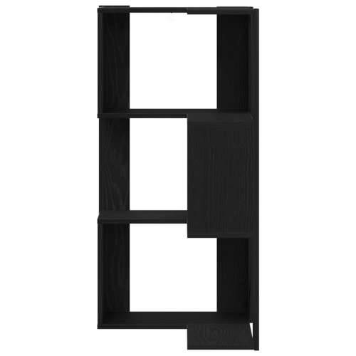 Kutna Knjižnica 3-Slojna Crni Hrast 50x50x102 cm Ugrađeni Drvo Cijena
