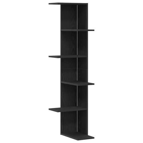 Kutna polica Crni hrast 36,5x36,5x140 cm Konstruirano drvo Cijena