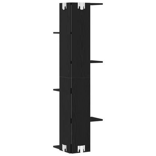 Kutna polica Crni hrast 36,5x36,5x140 cm Konstruirano drvo Cijena