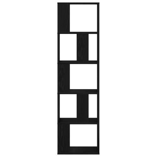 Knjiga 5-nivo Crno Hrast 45x23,5x162,5 cm Konstruirano drvo Cijena