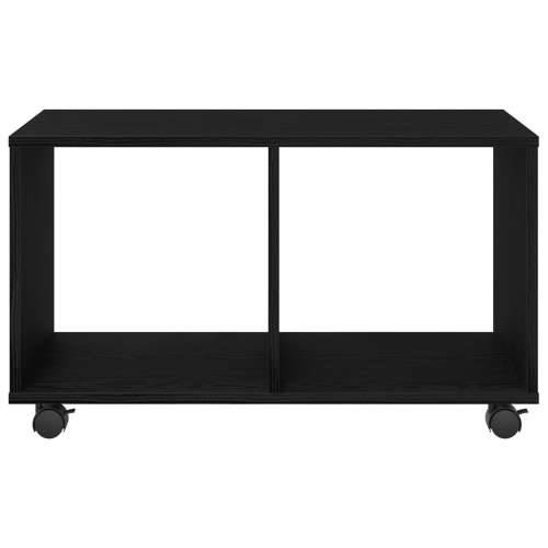 Krajnji stol s kotačima Crna hrast 72x33x42,5 cm Konstruirano drvo Cijena