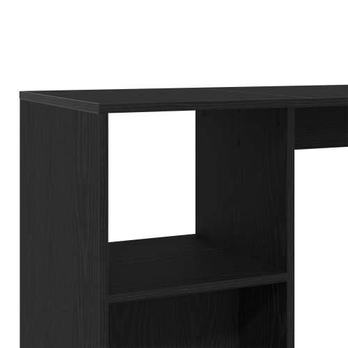 Barski stol s policom Crni hrast 102,5x46x103,5 cm Određeni drvo Cijena