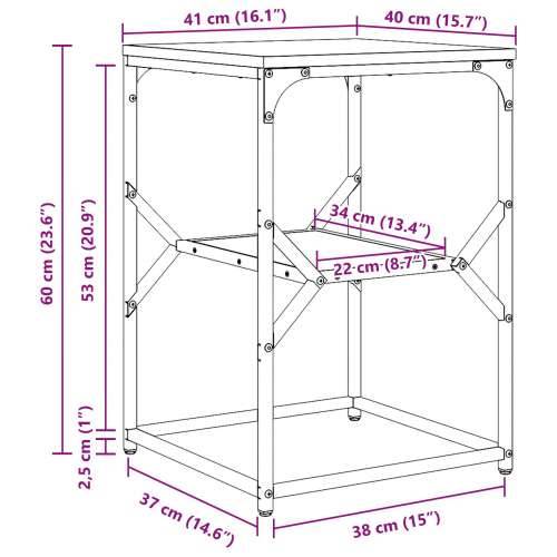 Sporedni stol Sonoma hrast 41x40x60 cm jeftina drvena Cijena