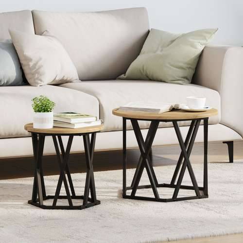 Nesting Side Tables 2 kom Artisan Oak Engineered Wood Cijena