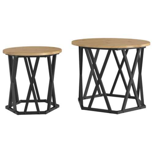 Nesting Side Tables 2 kom Artisan Oak Engineered Wood Cijena