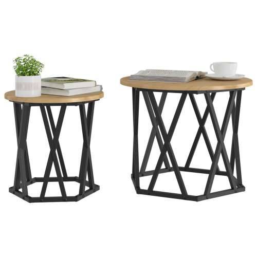 Nesting Side Tables 2 kom Artisan Oak Engineered Wood Cijena