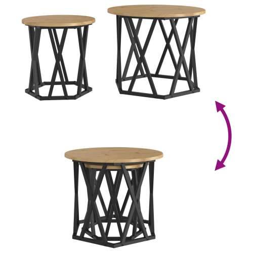 Nesting Side Tables 2 kom Artisan Oak Engineered Wood Cijena