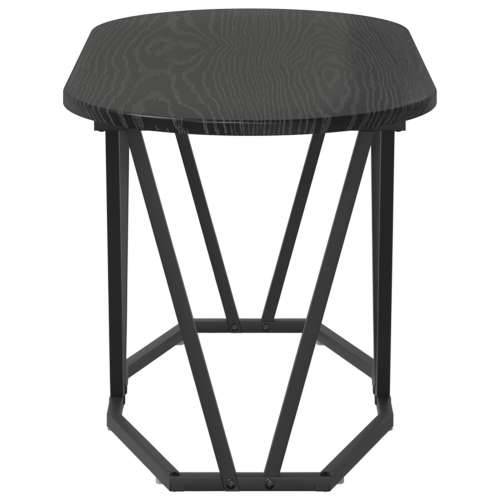 Stolić za kavu Crni Hrast 80x40x40,5 cm Od drva i metala Cijena