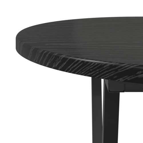 Stolić za kavu Crni Hrast 80x40x40,5 cm Od drva i metala Cijena