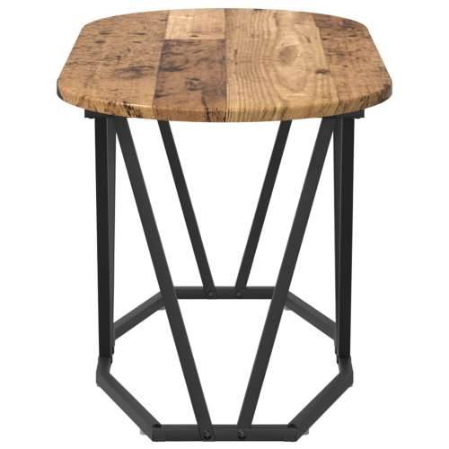 Stolić za kavu od starog drva 80x40x40,5 cm od inženjerskog drveta i metala Cijena