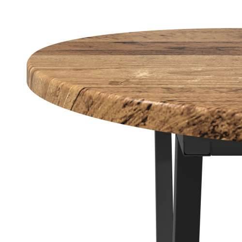 Stolić za kavu od starog drva 80x40x40,5 cm od inženjerskog drveta i metala Cijena