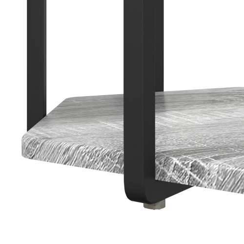 Srednji stol 2 kom Siva Sonoma MDF i metal Cijena