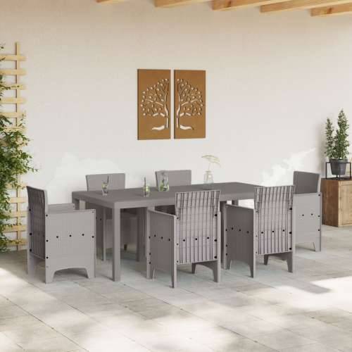 Vanjski Stol Svjetlosiva 200x100x73 cm Polyratan Cijena