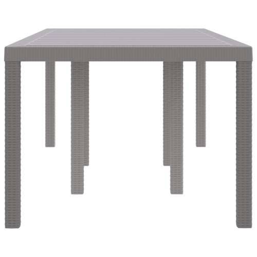 Vanjski Stol Svjetlosiva 200x100x73 cm Polyratan Cijena