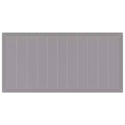 Vanjski Stol Svjetlosiva 200x100x73 cm Polyratan Cijena