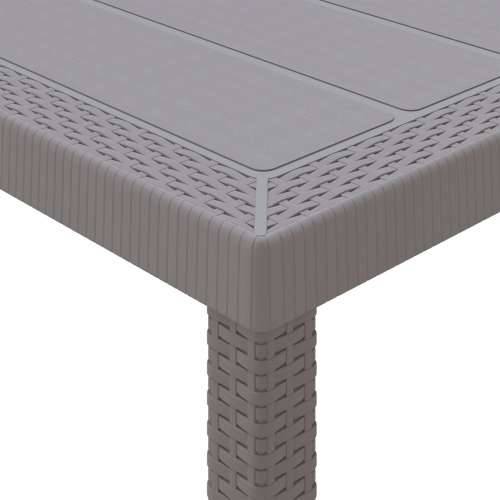 Vanjski Stol Svjetlosiva 200x100x73 cm Polyratan Cijena