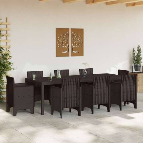 Vrtni Stol Smeđa 250x100x73 cm Poli Ratan Cijena