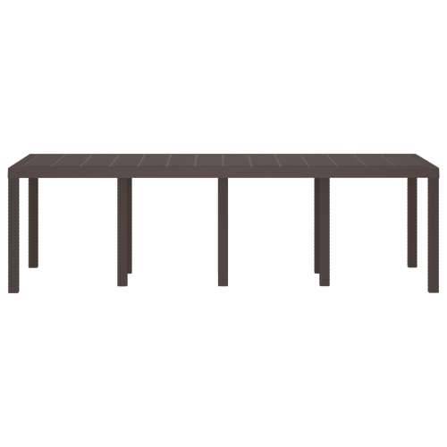 Vrtni Stol Smeđa 250x100x73 cm Poli Ratan Cijena