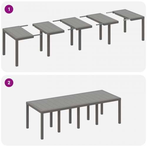 Vrtni Stol Svjetlosiva 250x100x73 cm Poli Ratan Cijena
