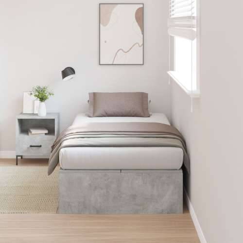 Krevet s prostorom za pohranu Betonska siva 80x200 cm Cijena
