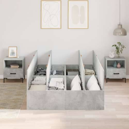 Krevet za pohranu Betonska siva 120x200 cm Cijena