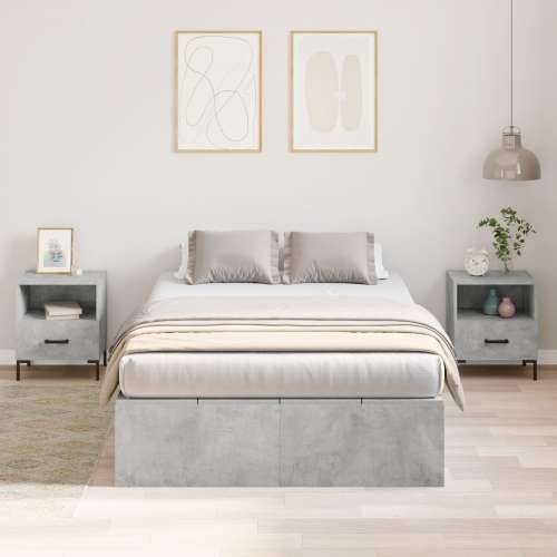 Krevet za pohranu Betonska siva 120x200 cm Cijena