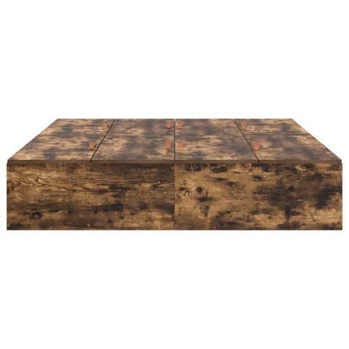 Okvir kreveta za pohranu dimenzija 140x200 cm od dimljenog hrasta Cijena
