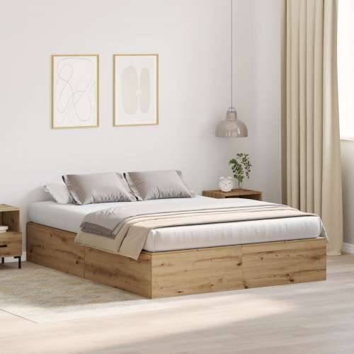 Krevet za pohranu okvir Artisan hrast 135x190 cm Cijena
