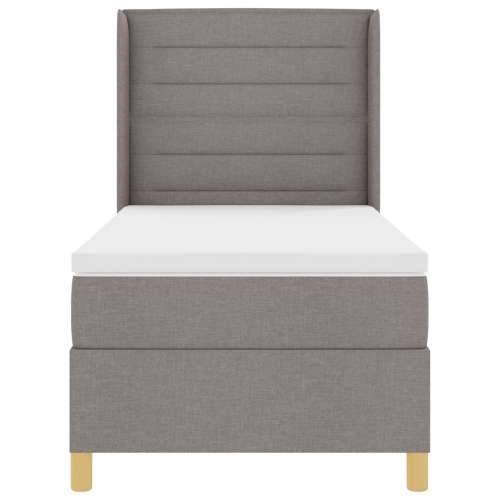 Box Spring Krevet s Madracem Taupe 100x200 cm Tkanina Cijena