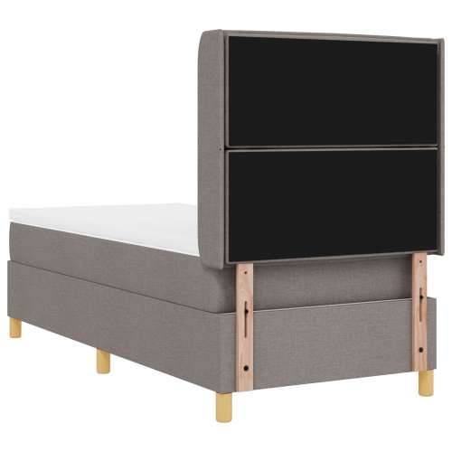 Box Spring Krevet s Madracem Taupe 100x200 cm Tkanina Cijena