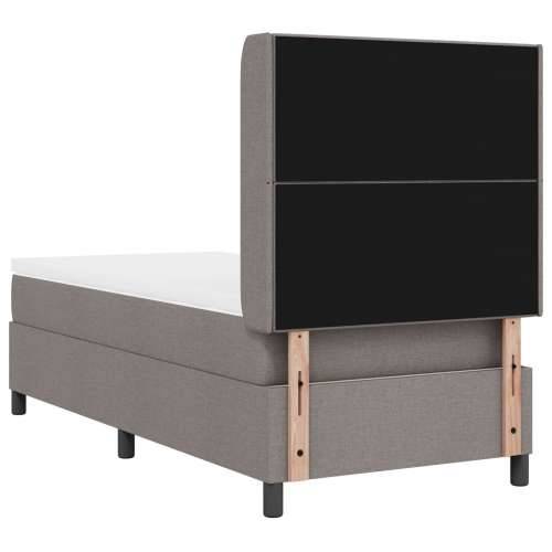 Box Spring Krevet s Madracem i LED-om Taupe 100x200 cm Tkanina Cijena