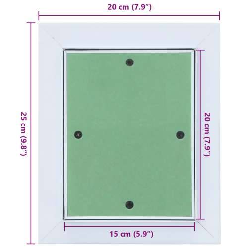 čelična ploča s aluminijskim okvirom i gipsanom pločom 150x200 mm Cijena