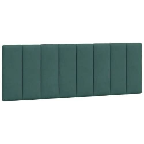 Okvir kreveta s LED svjetlima tamnozeleni 140x190 cm baršunasti - Tamnozelena 140 x 190 cm Cijena