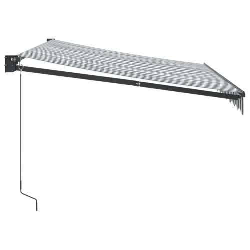 Tenda na uvlačenje antracit i bijela 3x2,5 m tkanina i aluminij - Antracit i crna 3 x 2.5 m 1 Cijena