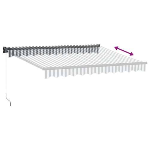 Tenda na uvlačenje antracit i bijela 3x2,5 m tkanina i aluminij - Antracit i crna 3 x 2.5 m 1 Cijena