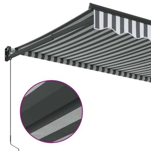 Tenda na uvlačenje antracit i bijela 3x2,5 m tkanina i aluminij - Antracit i crna 3 x 2.5 m 1 Cijena