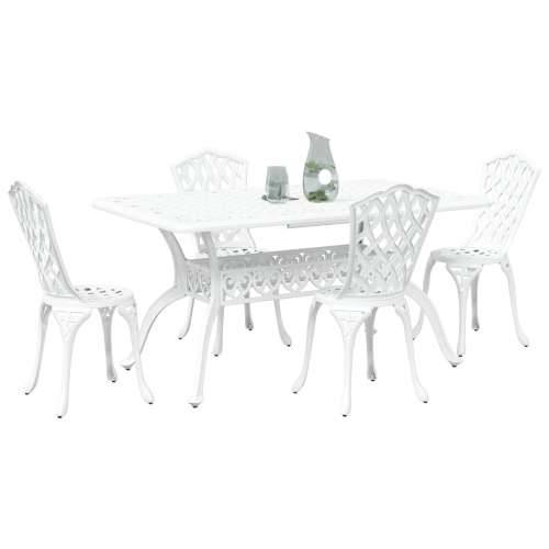 Set od 3 Bijela Lijevani Aluminij 150 x 90 x 72 cm Cijena