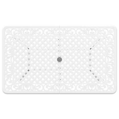 Set od 3 Bijela Lijevani Aluminij 150 x 90 x 72 cm Cijena