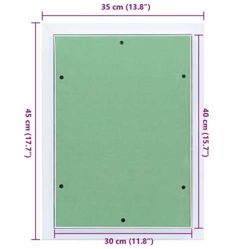 Panel s aluminijskim okvirom i gipsanom pločom 300x400 mm Cijena