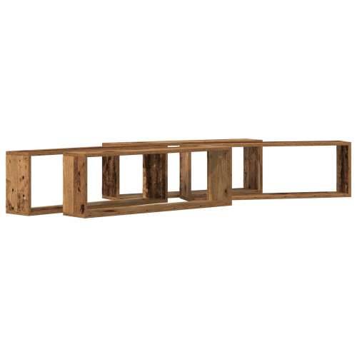 Zidne police 4 kom Stari drveni 80x15x26 cm Konstruirano drvo Cijena