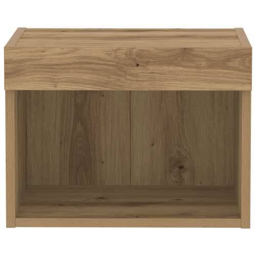Zidni ormar s LED svjetlima, Orah, 40x30x30 cm Cijena