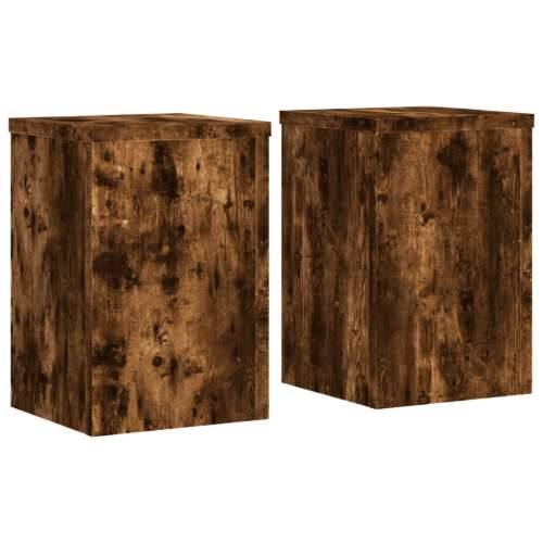Stalci za biljke 2 kom 20x20x30 cm konstruirano drvo - Dimljeni hrast 20 x 20 x 30 cm 2 Cijena