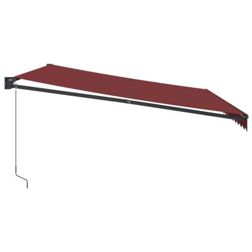 Tenda na ručno uvlačenje bordo 450 x 300 cm - Tamno crvena 450 x 300 cm 1 Cijena