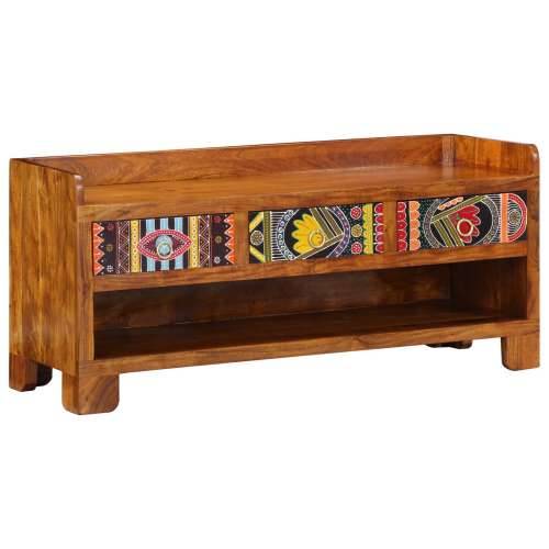 klupa za cipele 100x35x45 cm masivno drvo akacije Cijena