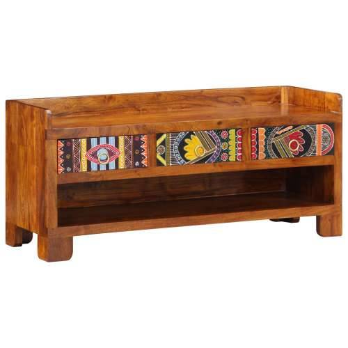 klupa za cipele 100x35x45 cm masivno drvo akacije Cijena