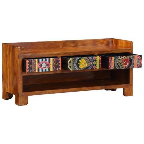 klupa za cipele 100x35x45 cm masivno drvo akacije Cijena
