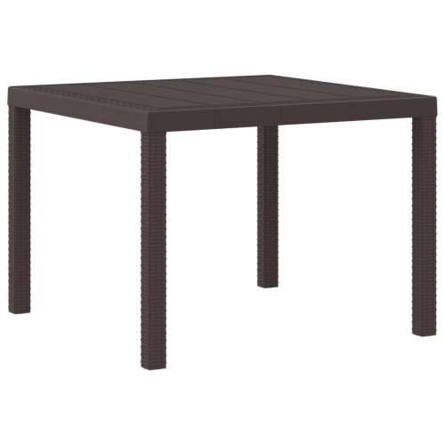 Vrtni Stol Smeđi 100x100x73 cm Poli Rattan Cijena