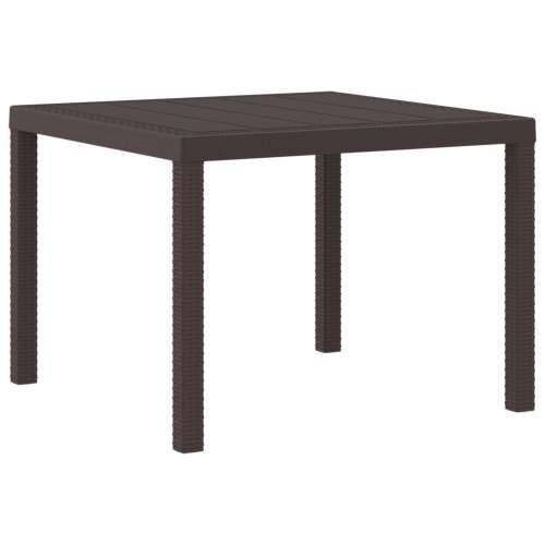 Vrtni Stol Smeđi 100x100x73 cm Poli Rattan Cijena